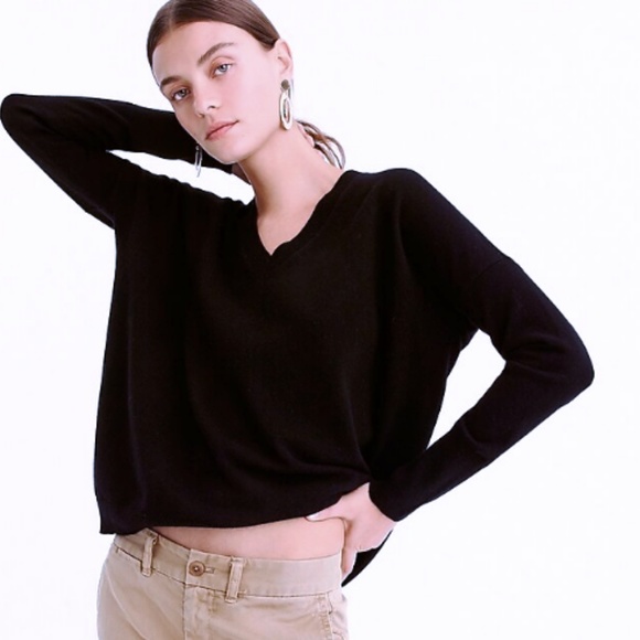 j crew v neck cashmere sweater